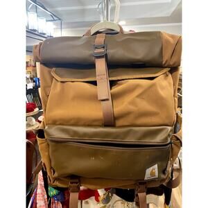 Carhartt 40L Nylon Roll-Top Backpack Brown